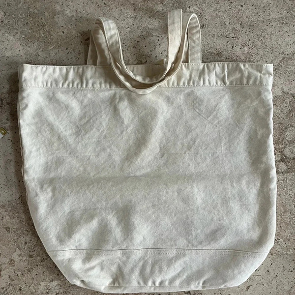 VINTAGE VICTORIA SECRET PINK CANVAS “THINK GREEN LIVE PINK” LOGO TOTE BAG - Picture 5 of 7